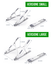 Carica l&#39;immagine nel visualizzatore di Gallery, Supporto Laptop e Tablet ergonomico e ripiegabile
